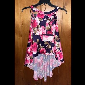 2 piece high low dress